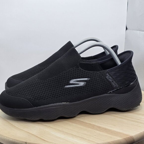 Skechers Men's Slip-Ins Massage Fit Current Shoes Black EX WIDE Size:7.5 - Picture 1 of 9